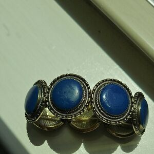 Elegant Blue and Silver Women's Bracelet